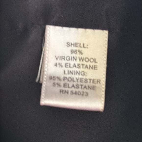 BANANA REPUBLIC Black Sheath Dress Short Sleeve Wool Work Business Party Size 6 - Picture 4 of 7